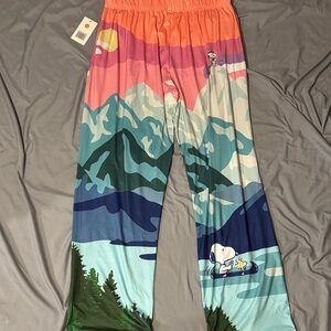 Brief Insanity Snoopy Cosmic Camping Pajama Pants